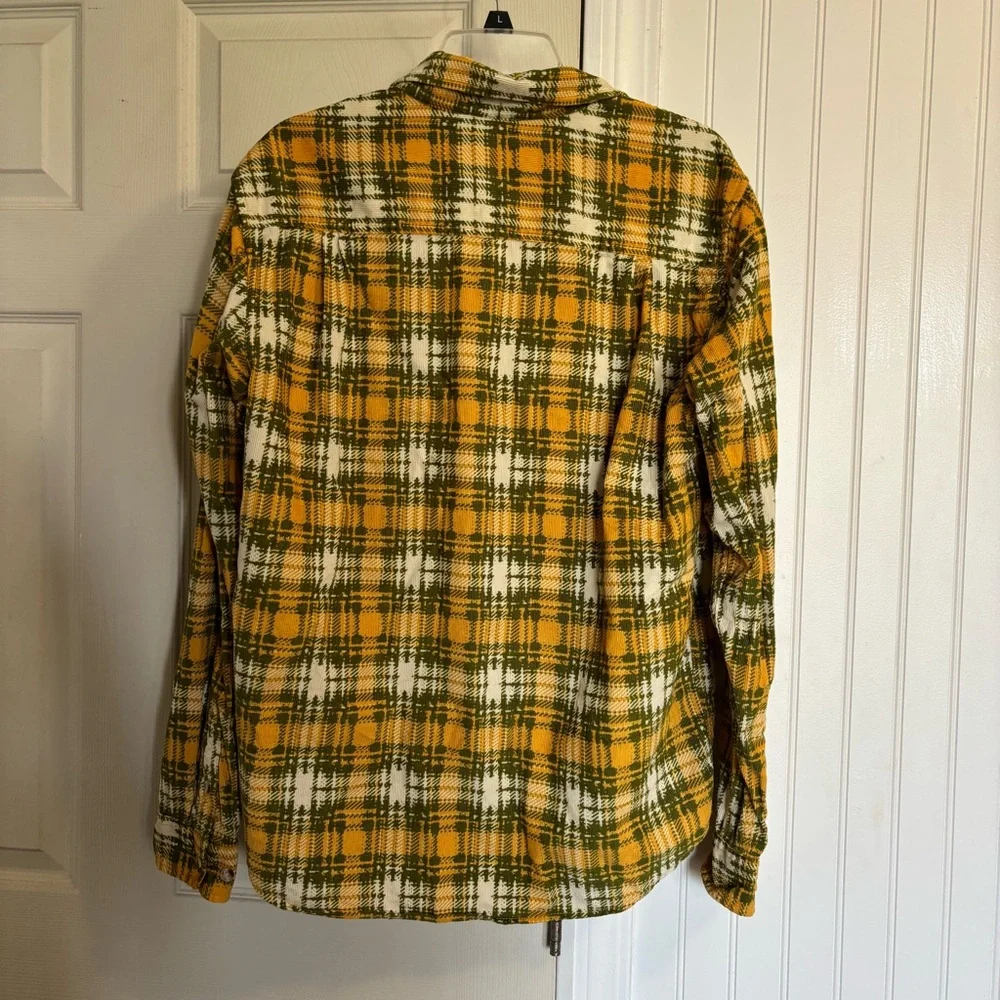 Urban Outfitters BDG Unisex Evan Plaid Cord Corduroy Checkered Shirt